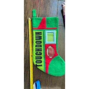 TOUCHDOWN Football Themed Photo Christmas Holiday Stocking